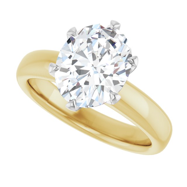 /white-gold/white-gold variant--Oval variant--2CT variant--14K-yellow/white-gold