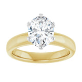 14K yellow/white gold 1.5CT Oval Diamond Egagement Ring Setting/2-CT/white-gold.5CT/white-gold variant--Oval variant--1.5CT variant--14K-yellow/white-gold