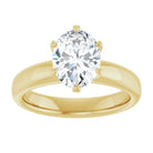 14K yellow gold 1 1/2 CT Oval Diamond Egagement Ring Setting