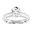 14K white gold 1 CT Oval Diamond Egagement Ring Setting