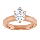 14K rose gold 1 CT Oval Diamond Egagement Ring Setting