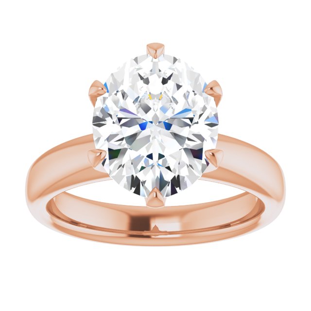 14K rose gold 5CT Oval Diamond Egagement Ring Setting/white-gold/white-gold variant--Oval variant--2CT variant--14K-yellow/white-gold