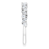 White Gold Nouveau Diamond Wedding Ring variant--14K-white-gold variant--Diamond-Lab variant--Diamond-Nat variant--Platinum