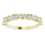 Art Nouveau diamond ring in yellow gold, close-up detail of marquise diamond setting variant--14K-yellow-gold variant--Diamond-Lab variant--Diamond-Nat