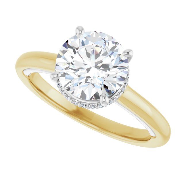 /white-gold/white-gold variant--Round variant--2CT variant--14K-yellow/white-gold