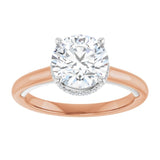 14K rose/white gold 2CT Round Diamond Halo-Style Engagement Ring/white-gold/white-gold variant--Round variant--2CT variant--14K-rose/white-gold