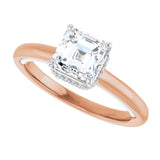 /white-gold/white-gold variant--Asscher variant--1CT variant--14K-rose/white-gold