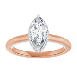 14K rose/white gold 1CT Marquise Diamond Halo-Style Engagement Ring/white-gold/white-gold variant--Marquise variant--1CT variant--14K-rose/white-gold