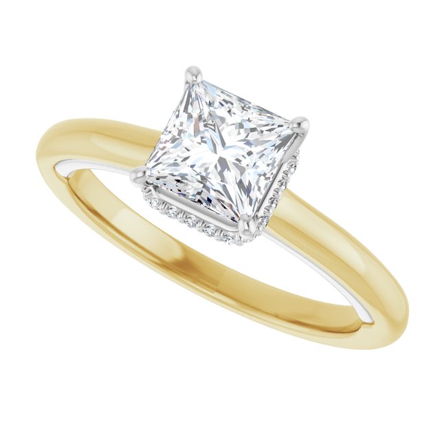 /white-gold/white-gold variant--Square variant--1CT variant--14K-yellow/white-gold