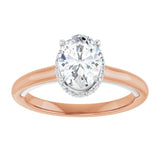 14K rose/white gold 1CT Oval Diamond Halo-Style Engagement Ring/white-gold/white-gold variant--Oval variant--1CT variant--14K-rose/white-gold