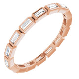 14K rose gold Diamond Baguette Eternity Band Size 5.5.5.5.5.5.5.5.5.5 variant--14K-rose-gold variant--4 variant--4.5 variant--5 variant--5.5 variant--6 variant--6.5 variant--7 variant--7.5 variant--8