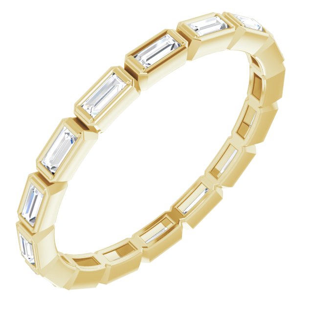 14K yellow gold Diamond Baguette Eternity Band Size 5.5.5.5.5.5.5.5.5 variant--14K-yellow-gold variant--4 variant--4.5 variant--5 variant--5.5 variant--6 variant--6.5 variant--7 variant--7.5 variant--8