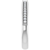 Milgrain diamond band showing prong-set diamonds, close view white gold variant--14K-white-gold variant--Platinum