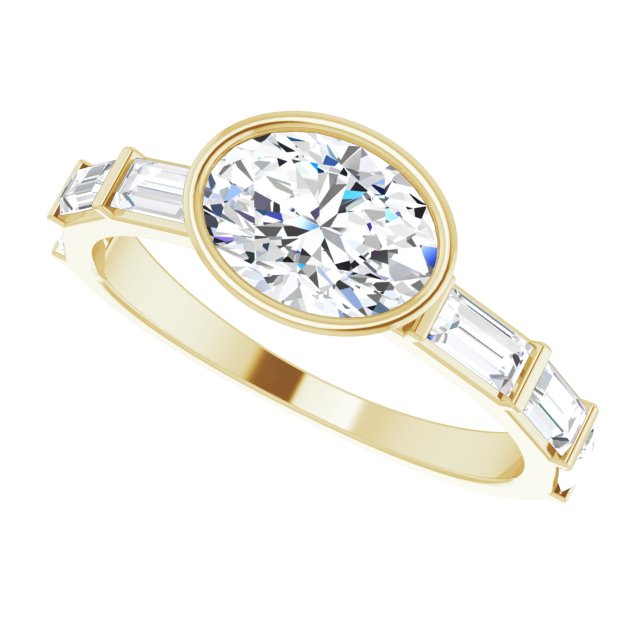 variant--Oval variant--14K-yellow-gold variant--Diamond-Lab