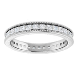 14K white gold Diamond Square Milgrain Diamond Eternity Band variant--Square variant--14K-yellow-gold variant--Diamond-Lab variant--Diamond-Nat