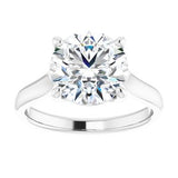 14K White 9.4 mm Round Solitaire Engagement Ring Mounting variant--Round variant--3CT variant--14K-white-gold