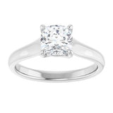 14K White 6 mm Cushion Solitaire Engagement Ring Mounting variant--Cushion variant--1CT variant--14K-yellow-gold