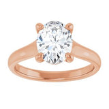 14K Rose 9x7 mm Oval Solitaire Engagement Ring Mounting/2-CT.5CT variant--Oval variant--1.5CT variant--14K-rose-gold