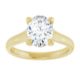 14K Yellow 9x7 mm Oval Solitaire Engagement Ring Mounting variant--Oval variant--2CT variant--14K-yellow-gold
