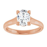 14K Rose 8x6 mm Oval Solitaire Engagement Ring Mounting variant--Oval variant--1CT variant--14K-rose-gold