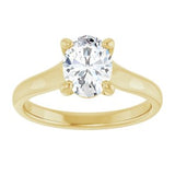 14K Yellow 8x6 mm Oval Solitaire Engagement Ring Mounting variant--Oval variant--1CT variant--14K-rose-gold