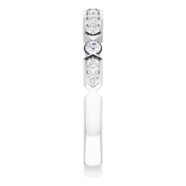 Side View of Deco Diamond Ring in White Gold variant--14K-white-gold variant--Platinum