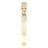 Side View of Deco Diamond Ring in Yellow Gold variant--14K-yellow-gold