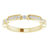 Stackable Deco Diamond Band in Yellow Gold variant--14K-yellow-gold