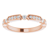 Stackable Deco Diamond Band in Rose Gold variant--14K-rose-gold