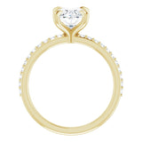 14K Yellow 9x7 mm Oval Engagement Ring Mounting variant--Oval variant--1CT variant--14K-yellow-gold