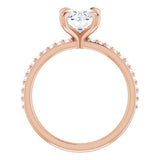 14K Rose 9x7 mm Oval Engagement Ring Mounting variant--Oval variant--1CT variant--14K-rose-gold