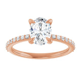 14K Rose 8x6 mm Oval Engagement Ring Mounting variant--Oval variant--1CT variant--14K-rose-gold