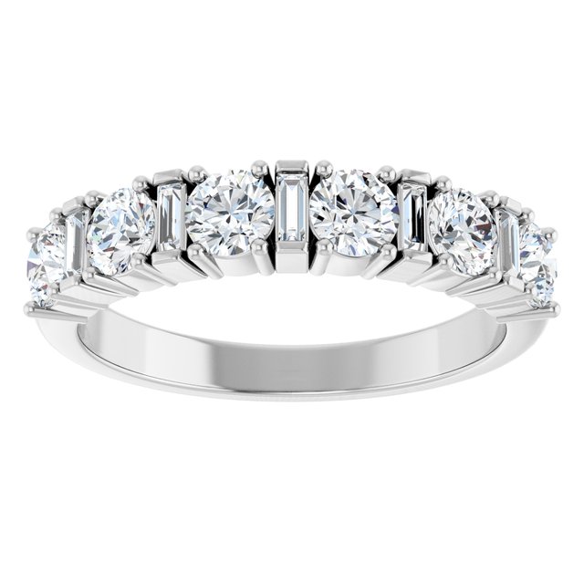 1 carat diamond anniversary ring white gold variant--14K-white-gold variant--Diamond-Lab variant--Diamond-Nat