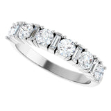 1CT diamond anniversary band in 14k white gold variant--14K-white-gold variant--Diamond-Lab variant--Diamond-Nat