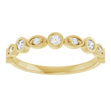 14K yellow gold Round Swing Diamond Band variant--Round variant--14K-rose-gold variant--Diamond-Nat