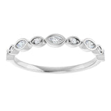 14K white gold Marquise Swing Diamond Band variant--Marquise variant--14K-rose-gold variant--Diamond-Lab