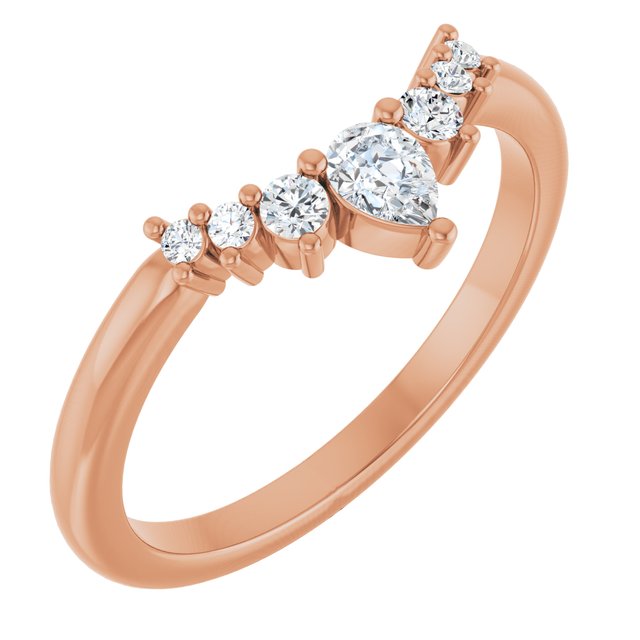 Rose Gold Diamond Contour Bad variant--14K-rose-gold variant--Diamond-Nat variant--Diamond-Lab