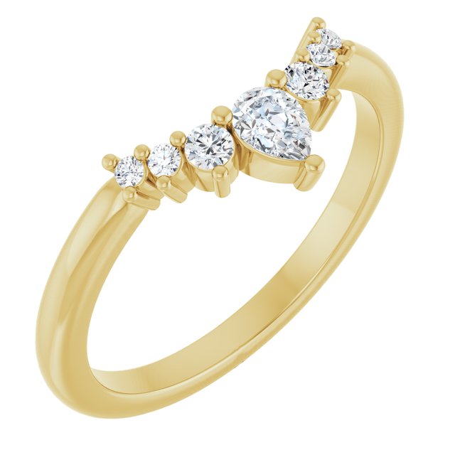 Yellow Gold Diamond Contour Bad variant--14K-yellow-gold variant--Diamond-Nat variant--Diamond-Lab