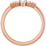 Contour diamond wedding band in 14K rose gold variant--14K-rose-gold variant--Diamond-Nat variant--Diamond-Lab