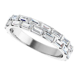 Double row lab diamond anniversary band in gold variant--14K-white-gold variant--Diamond-Lab variant--Diamond