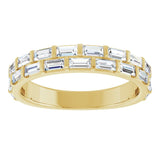 14K yellow gold 9/10CTw Natural Diamond Double Row Anniversary Band variant--14K-rose-gold variant--Diamond-Lab variant--Diamond