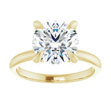 14K yellow gold 3CT Round Claw-Prong Diamond Solitaire Engagement Ring variant--Round variant--2CT variant--14K-yellow-gold