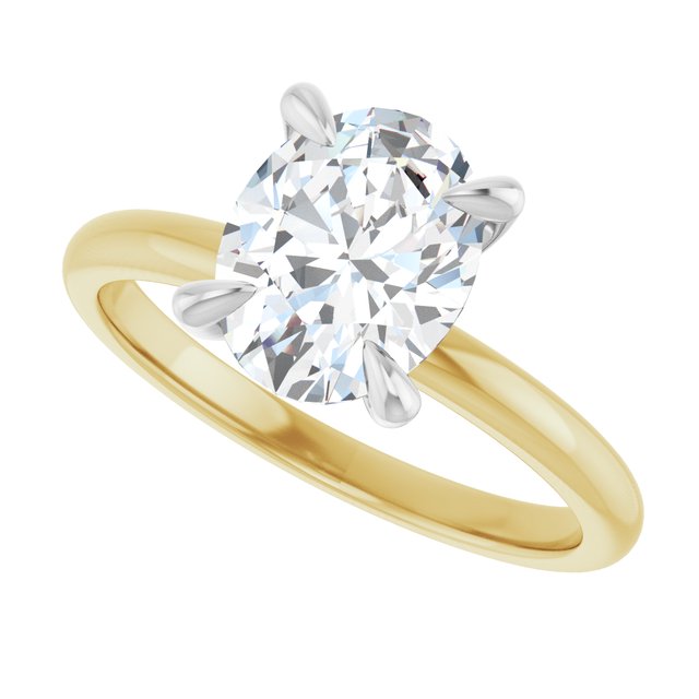 /white-gold/white-gold variant--Oval variant--2CT variant--14K-yellow/white-gold