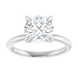 14K white gold 2CT Round Claw-Prong Diamond Solitaire Engagement Ring variant--Round variant--1CT variant--14K-white-gold