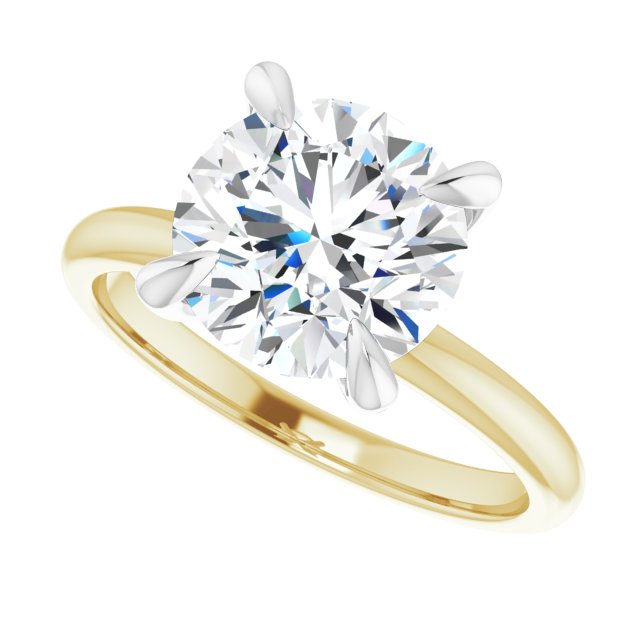 /white-gold/white-gold variant--Round variant--3CT variant--14K-yellow/white-gold