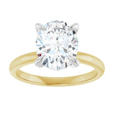 14K yellow/white gold 3CT Oval Claw-Prong Diamond Solitaire Engagement Ring/white-gold/white-gold variant--Emerald variant--1CT variant--14K-yellow/white-gold