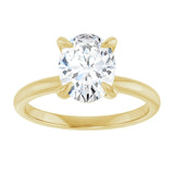 14K yellow gold 2CT Oval Claw-Prong Diamond Solitaire Engagement Ring variant--Oval variant--3CT variant--14K-yellow-gold
