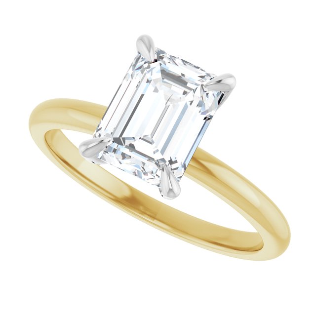 /white-gold/white-gold variant--Emerald variant--2CT variant--14K-yellow/white-gold