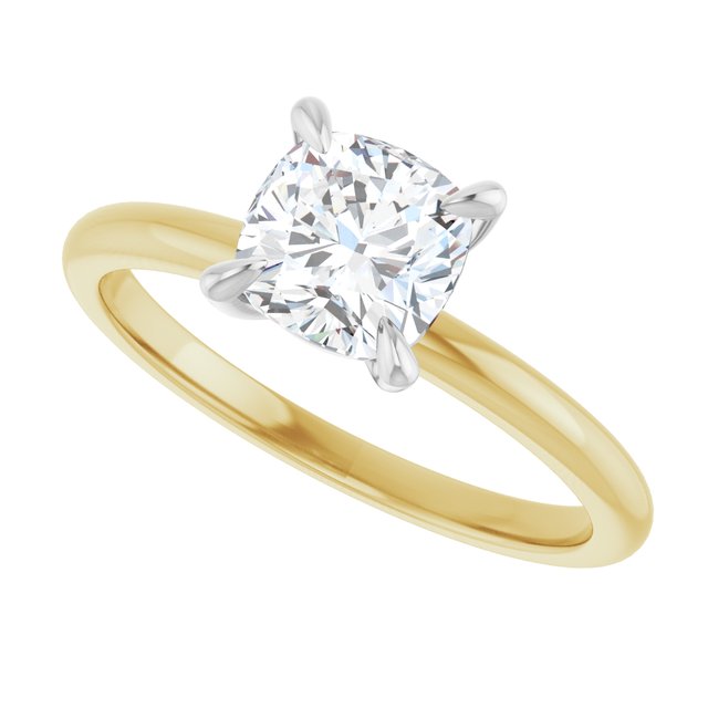 /white-gold/white-gold variant--Cushion variant--1CT variant--14K-yellow/white-gold