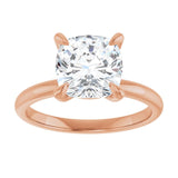 14K rose gold 3CT Cushion Claw-Prong Diamond Solitaire Engagement Ring variant--Marquise variant--1CT variant--14K-rose-gold